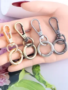 Double Opening Swivel Snap Hook, Zinc Alloy Swivel Clasps, Lanyard Snap Hook with Spring O Rings, Bag Charms, Bag Accessories Diy Crafts, Accessories For Bags