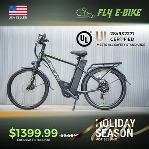 Fly E-Bike 11 Pro, Commuting and Adventure, Electric Folding Bike, 50 Mile Range, Best Choice for Food Deliver Dual Shock Absorption