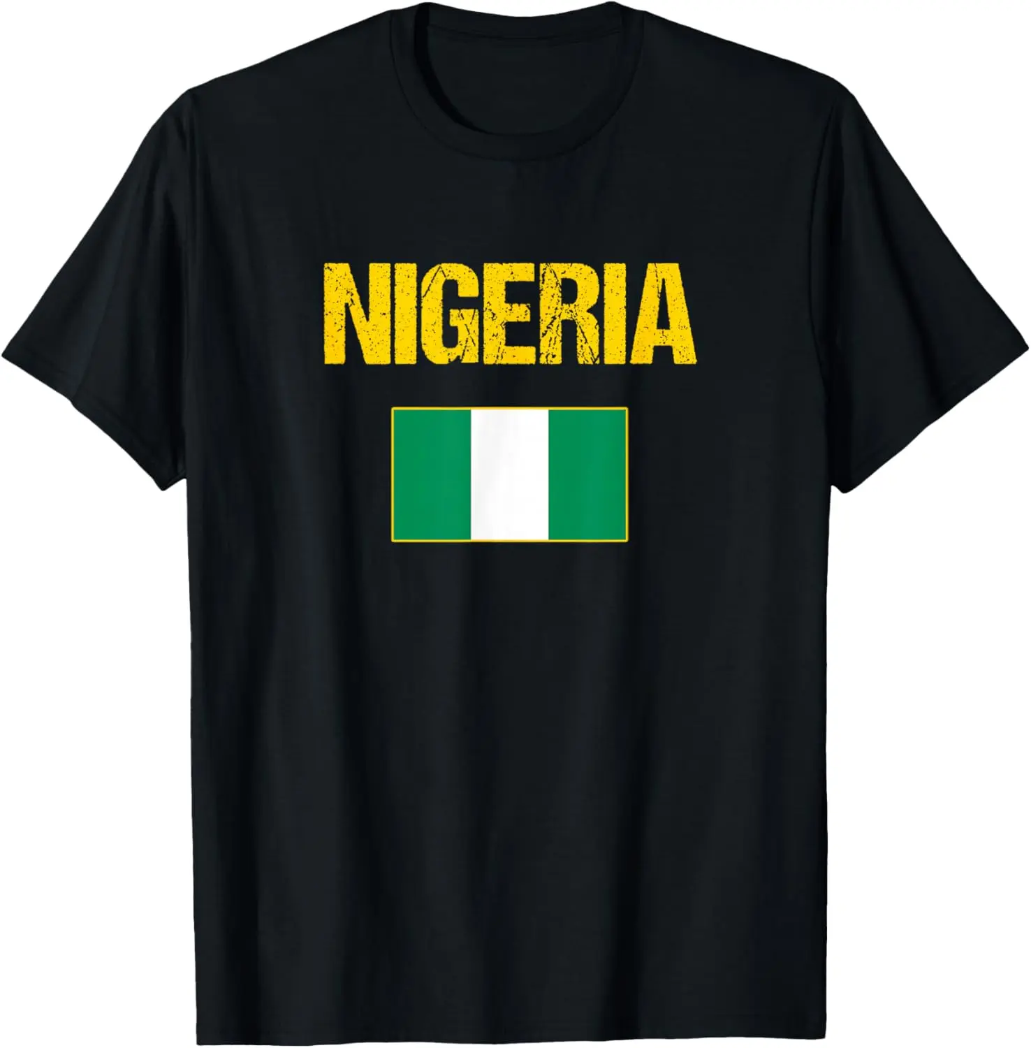 Nigeria T-shirt Nigerian Flag Tee For Men Women Youth Kids T-Shirt Pure Cotton Graphic Tees Menswear Top: Gifts for Men & Women