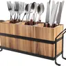 Sebastian CADIA Durable Wooden Multi-Use Storage Rack - Kitchenware Organizer with Stable Tabletop, Compact Knife Holder for Knives, Small Space Solution, Makeup Brush Organizer