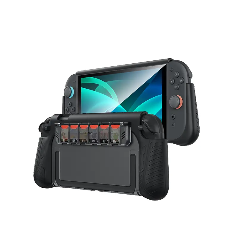 Jemdo All-in-1 Protective Shell for Nintendo Switch 2 - Dock-Compatible Gaming Accessory with Game Slot, Card Storage Cover, Imported PC Build, Thin Light Design & Console Handle Protection, Accessories, Eco Pc
