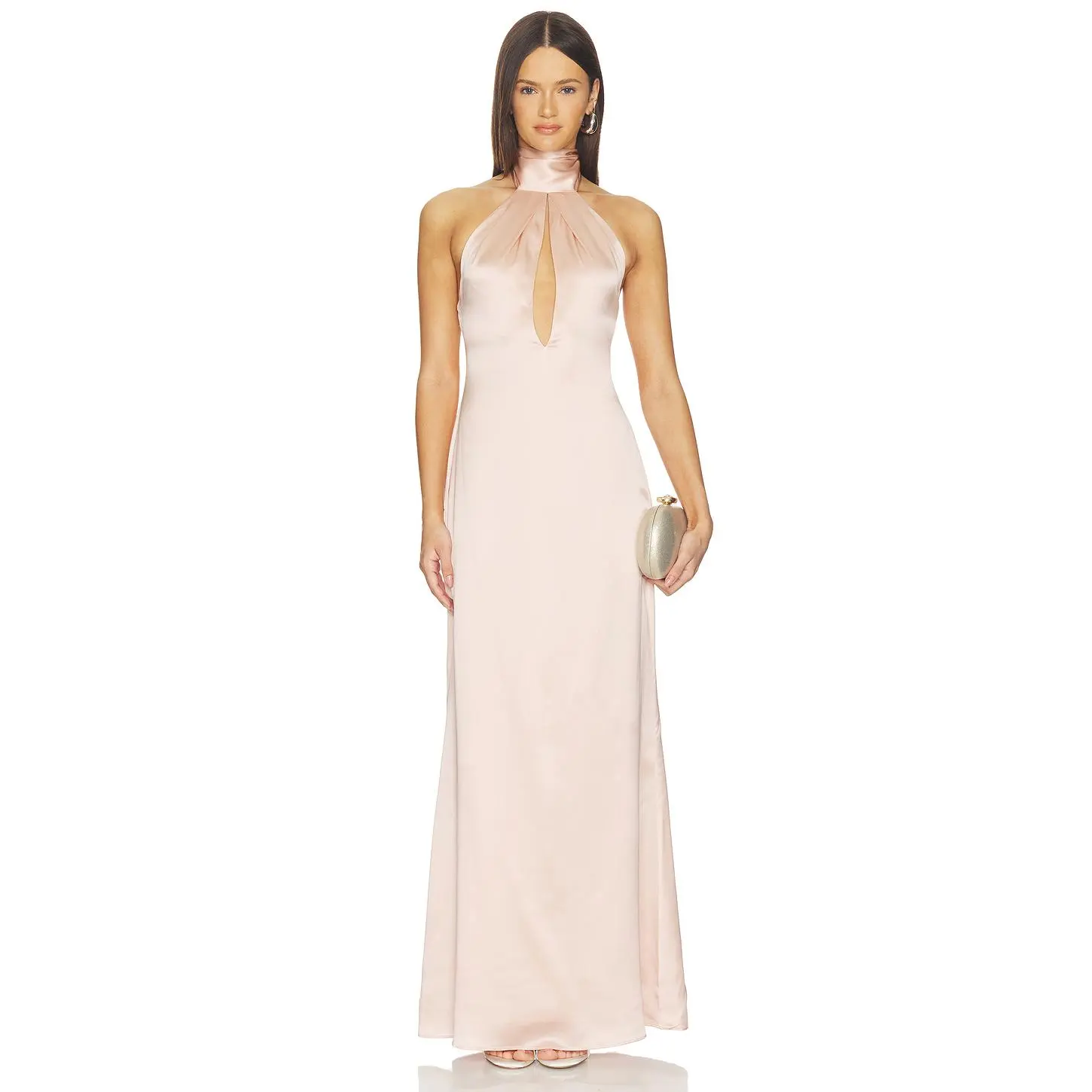 SRG Imogen Silk Dress in Dusty Rose