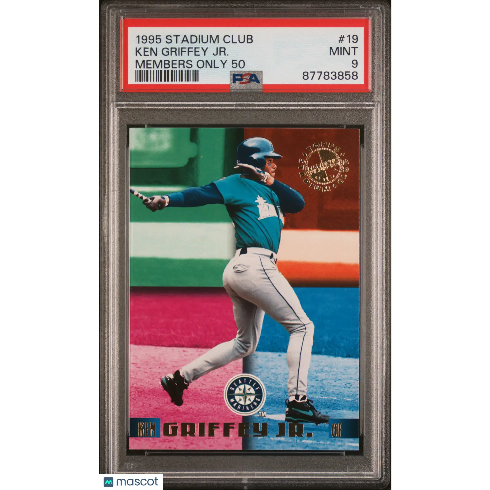 Ken Griffey JR. PSA 1995 Stadium Club Members Only 50 Baseball #19 9 87783858