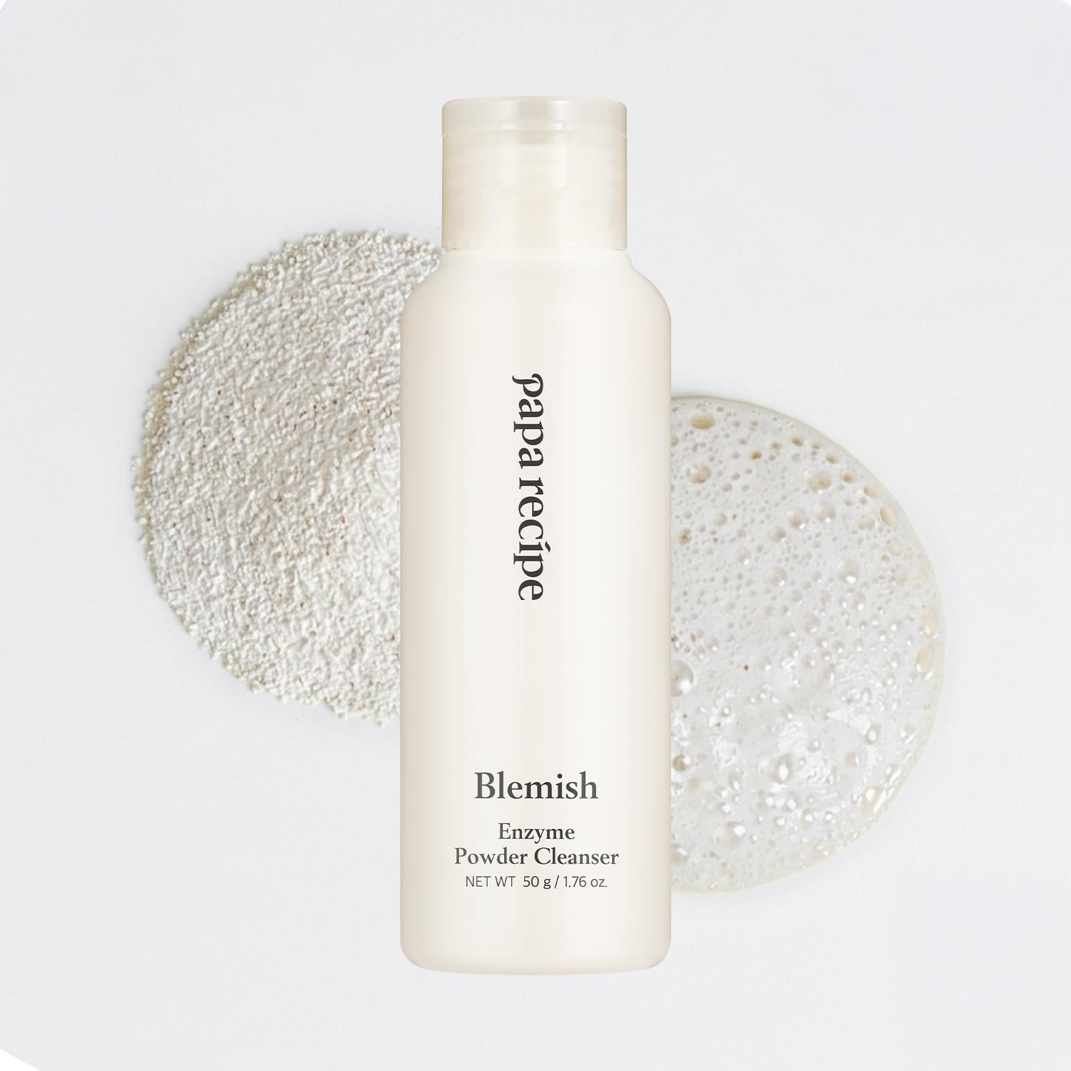 Papa Recipe Blemish Enzyme Cleansing Powder (1.7oz/50g) – Papain & Rice extract Powder-to-Foam Face Wash, Skin Radiance & Sebum Care, Gentle Exfoliation, Smoother Texture, Korean Skin Care
