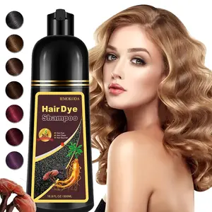 Hair Dye Shampoo Blonde For Women And Men, 3-In-1 Instant Hair Color Shampoo, Long Lasting Brown Hair Shampoo, Shampoo Hair Dye Easy To Use,Valentine's Day Gift Haircare