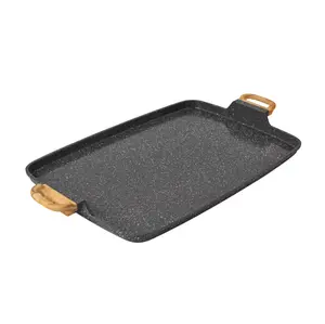 The Pioneer Woman Prairie Signature Cast Aluminum Double Griddle, Charcoal Speckle