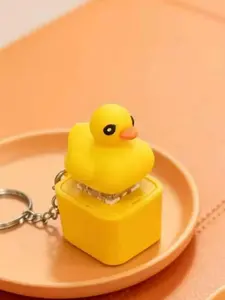 Lizard Button Keychain with Rechargeable LED Light &Realistic Croak-Color-Changing Fun Toy for Kids & Adults,valentines