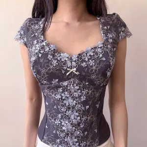 The Starry Night Cap Sleeve Top