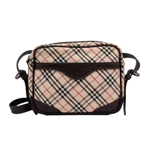 Pre-owned BURBERRY canvas Shoulder Bags Nova Check Camera Bag (4900000158199)