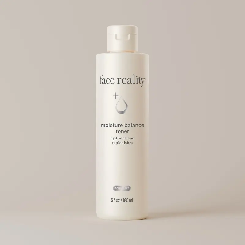 Face Reality Moisture Balance Toner - Hydrates and Replenishes Skin - 6 fl oz / 180 ml Bottle