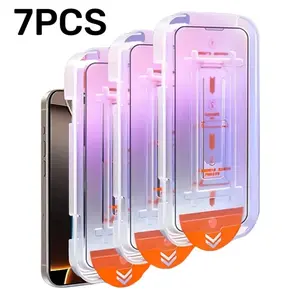 7pcs Ultra HD Screen Protector for iPhone 11 to 16, Dynamic Island Compatible, Easy Installation, Anti-scratch and Anti-fingerprint