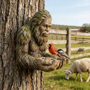 Unique Bird Feeder Designed for Wild Birds, Fun Forest Artificial Landscape, Attract More Birds to Your Garden, Durable Outdoor Use