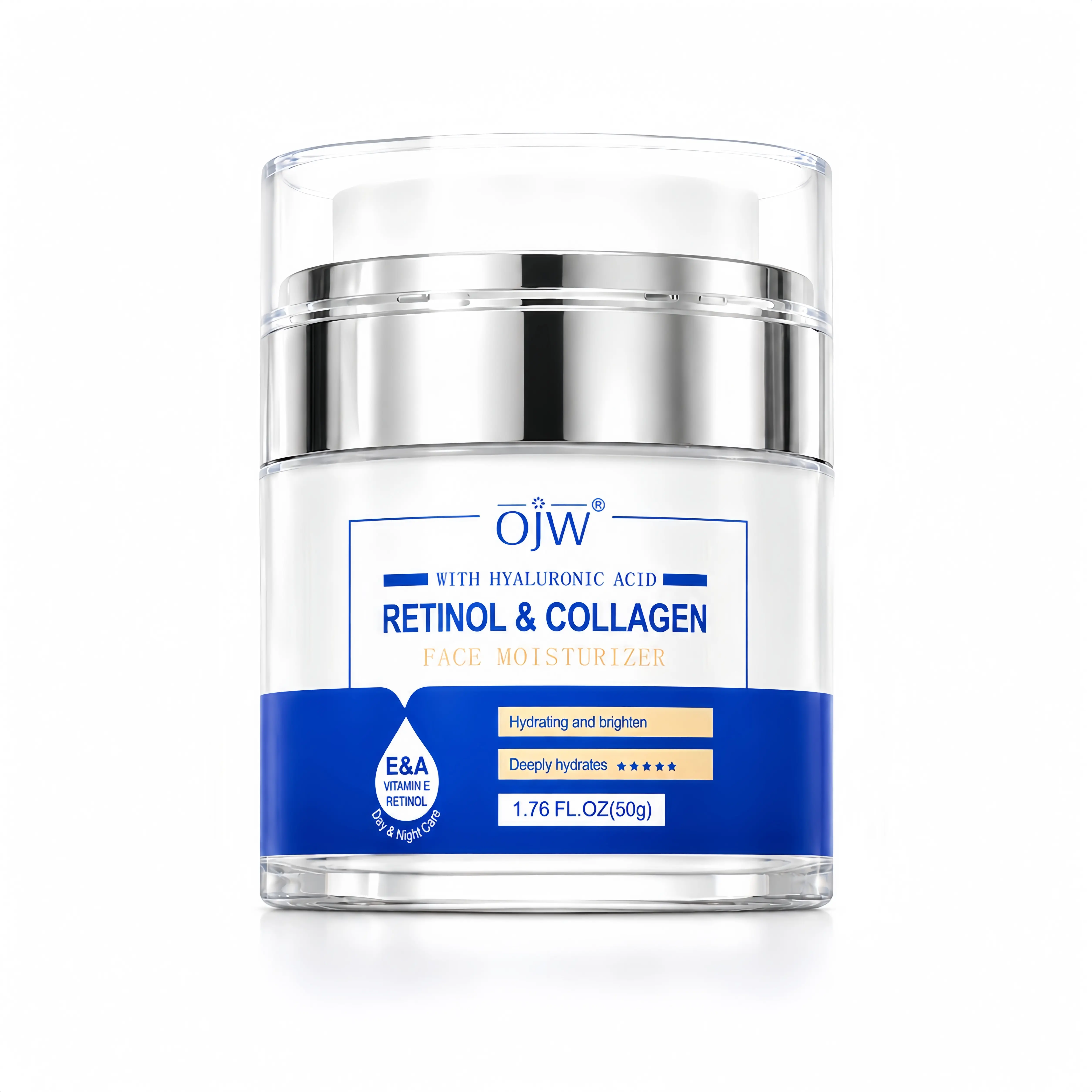 Retinol Collagen Face & Body Cream, Deep Hydrating Moisturizer for Dry & All Skin Types, Nourishing Formula to Smooth, Firm Skin & Soften Fine Lines