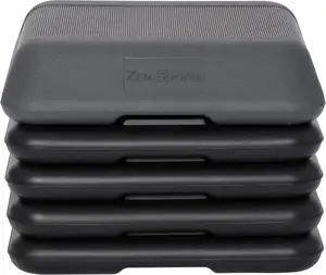 ZENY 16" X 16" High Aerobic Step Platform with 4 Risers, Exercise Workout Stepp