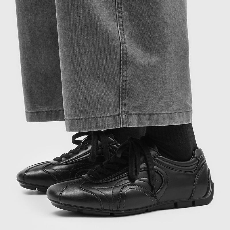 Timeless Black Leather Casual Shoes | All-Day Comfort for Men