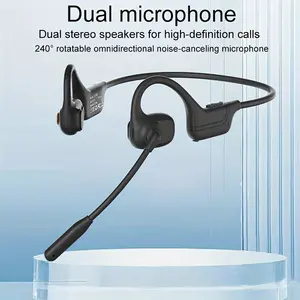 [Wireless Headphones] 10-Hour Wireless Open-Ear Headphones | Dual Microphones, ENC Noise Cancelling, Wireless 5.0, Type-C Charging, Rotatable Design for Calls, Work, and Outdoor Activities