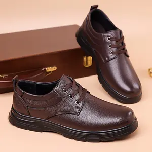 Men's Classic Business Casual Oxford Shoes, Pure Color Tied Low-Top Shoes for All Seasons, Comfortable round Toe Dress Shoes, Made of High Quality Imitation Leather Upper and Pu Lining, Suitable for Hiking, Daily Wear, Party, Wedding and Funeral.