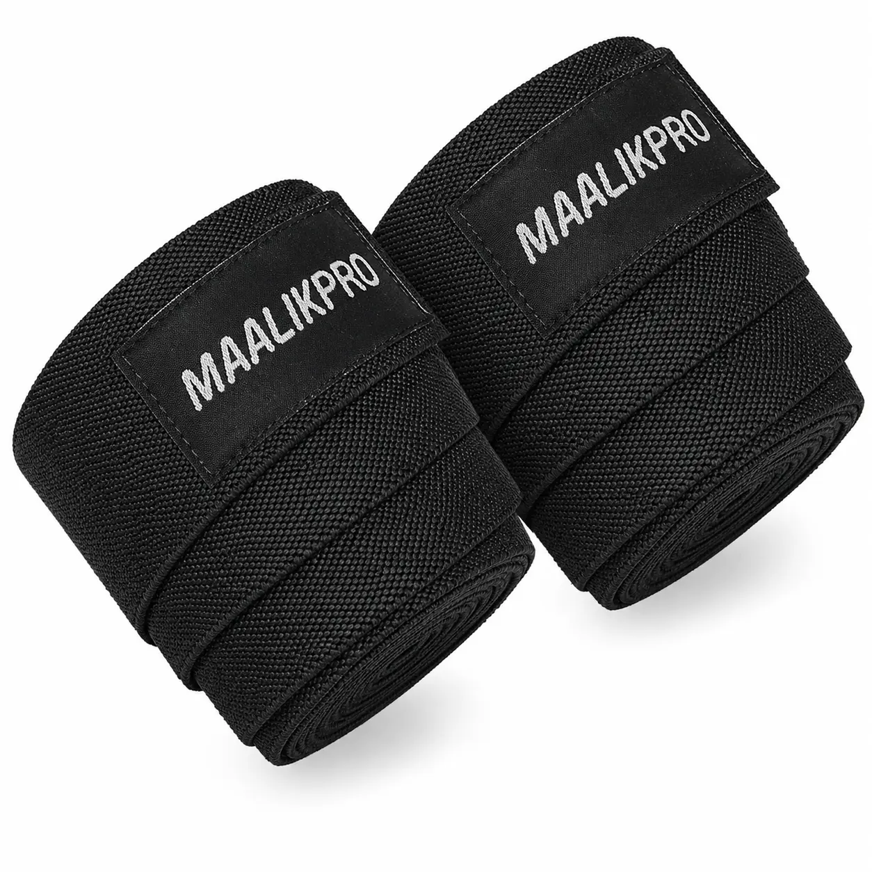 Knee Wraps Elastic Compression Braces Pair for Squats Weightlifting Powerlifting Gym Support 72 inch long wraps for compression
