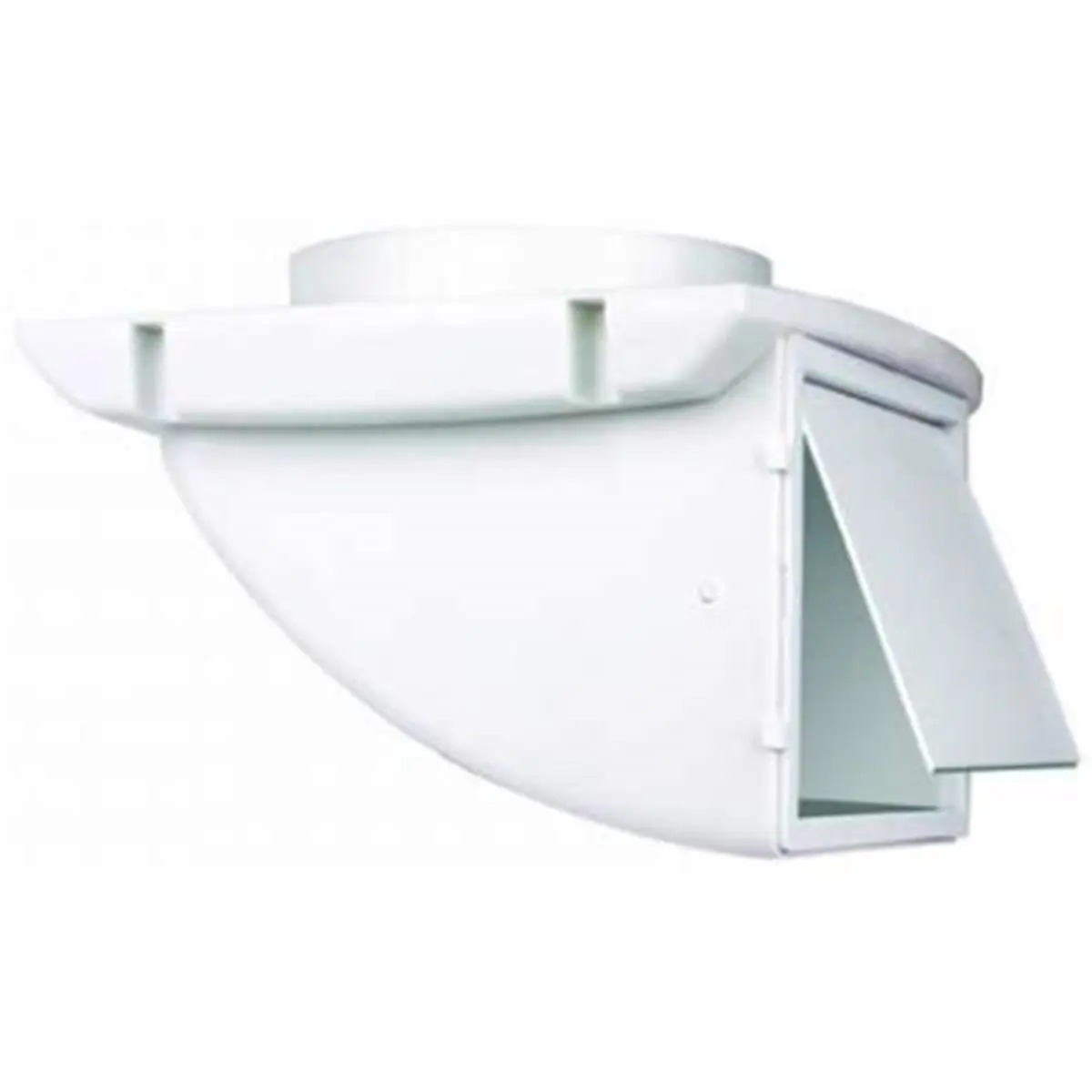 212 MAIN 4-in Soffit Dryer Vent Cap - White Outdoor Model SDV4WXZW4, Front Damper, Pest Guard, UV-Resistant Paintable Plastic, 4 Inches