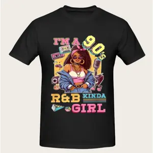 Vintage 90s Kinda Girl Tee🎧 Retro R&B Hip Hop Soul Aesthetic Shirt📻 Oversized Y2K Streetwear vibes!Comfy Graphic Tshirt for 90s Music Lovers & Old School Souls.Perfect Gift for Her💿 Grab yours for the next concert!✨