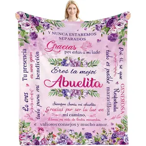 Abuelita Gifts in Spanish, Regalos para Abuela, Grandma Birthday Gifts, Grandma Gifts from Grandchildren, Mejor Abuela Gifts, Dia De Las Madres, Grandma Blanket from Grandaughter 50x60in