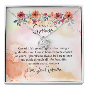Goddaughter Necklace, Best Goddaughter Gift Baptism Keepsakegift From New Godmother Christening Custom Necklace, Beautiful Necklace for Daughter - Perfect Gift for Birthdays, Holidays, or Special Occasions