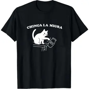 Chinga La Migra Sweatshirt, Immigration Hoodie, Anti ICE Cat Political Shirt, Big Fan Of Human Rights Shirt, Anti Fascism Shirt