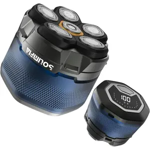 SOLIMPIA Waterproof Bald Head Shaver – Electric, Close Shaving,Magnetic Electric Razor Hair Trimmer for Men, Waterproof Wet/Dry Head Shavers with Type-C Charge