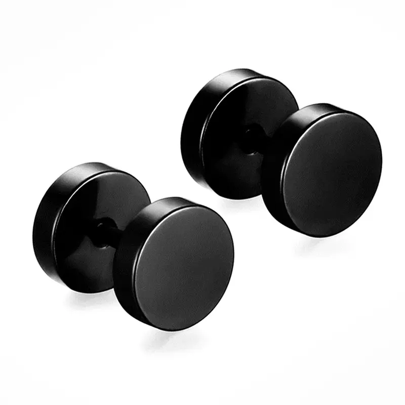 Round Shaped Stud Earrings, Stainless Steel Simple Jewelry for Party, Daily Clothing Decor for Women & Men, Trendy All-match & Exquisite Jewelry for Birthday Gift, Ear Studs, Fashionable Earrings