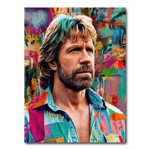 Chuck Norris Portrait Art