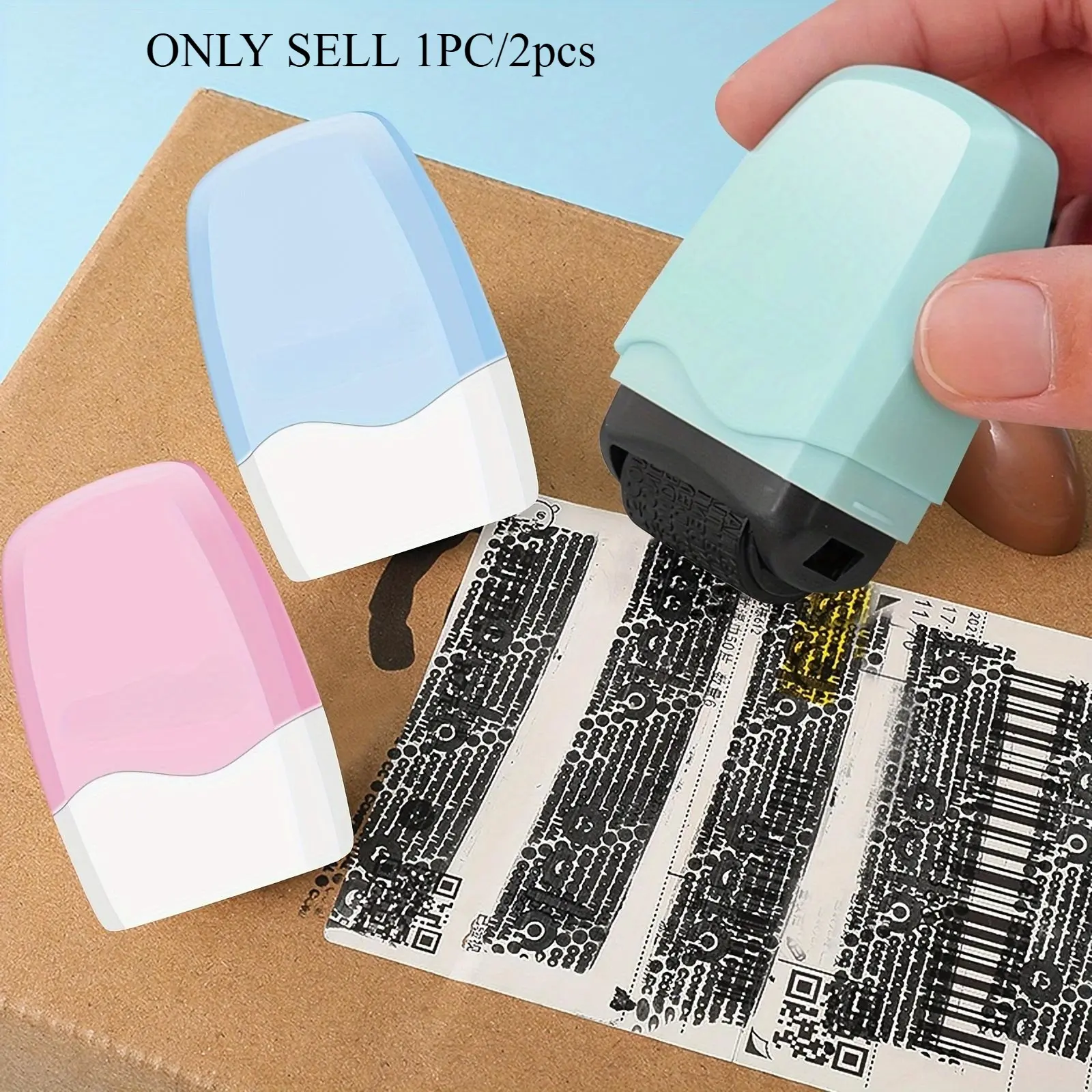 Identity Protection Security Roller Stamp For Identity Identification Shielding, Identity Theft Protection Stamp - Privacy Secret And Address Shielder