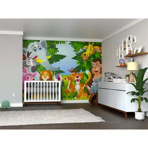Wild Animals in the Forest Wall Mural