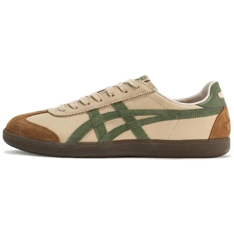 Onitsuka Tiger ASICS Tokuten Beige Green Comfort Low Top Skate Shoes Unisex 1183C086-250