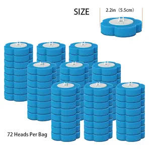 Disposable Multi-Layer Toilet Brush Refill (72 brushes per set). bathroom toilet accessories, essential household cleaning supplies.