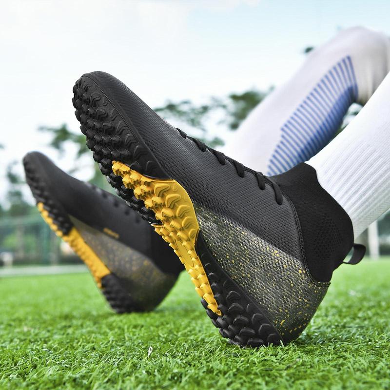 Men's Soccer Shoes Football Cleats High-top Outdoor/indoor Athletic Sneaker Lightweight Tf Ag Boots