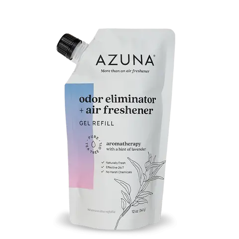 Azuna Natural Refill Air Freshener Gel Tea Tree Oil Odor Eliminator for Home,12oz