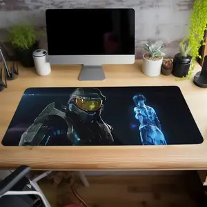 Master Chief Cortana Halo Infinite Desk Mat, Gaming Mouse Pad, Gaming Desk Mat, PC Accessories, Christmas Birthday Gift