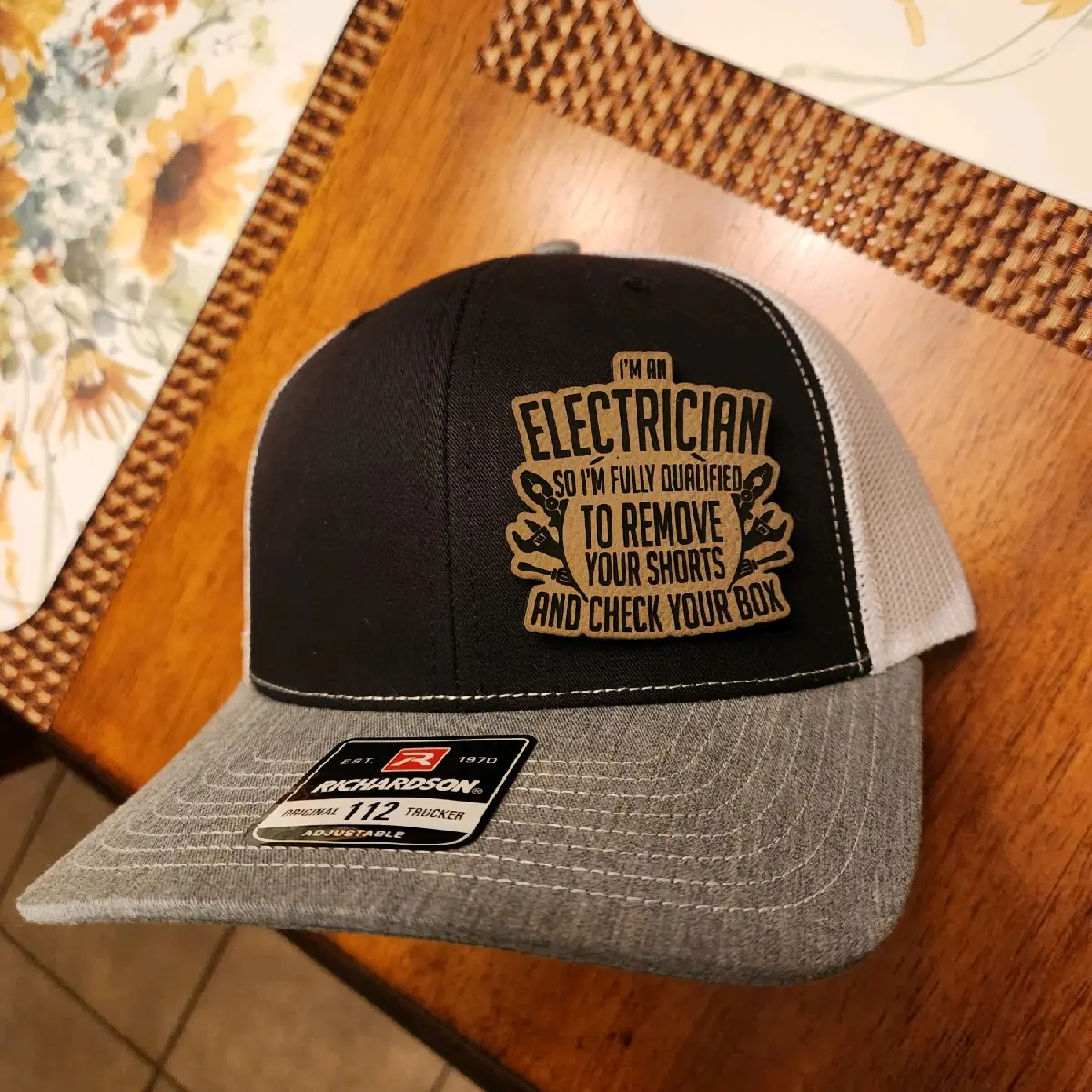 I'm An Electrician 001 - Richardson 112 Trucker Hat - 3 tone