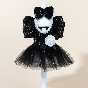 New Style Small Fragrant Dog Flying Sleeve Skirt Cat Skirt Teddy Pet Supplies Cat Clothes Clothing Can Be Towed