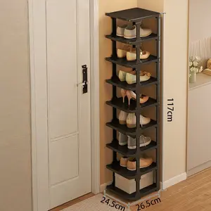 Easy Install Plastic Shoe Rack Organizer, Small Narrow Gap Design, Multi-Layer Storage, Vertical Stand, Large Capacity, Free Combination Layers, Shoe Organization Rack