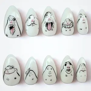 Liam’s Set | Hamster Meme Press On Nails | Hand Painted Nail Art Nail Art Kit Nail Box summervibes