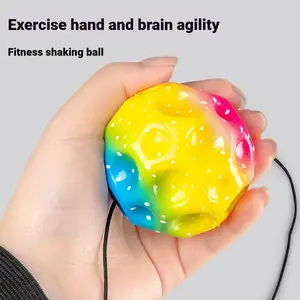 Wristband Rebound Ball Set - Kids Outdoor Hand Throw Rubber Ball with String, Parent-Child Interactive Sports Toy