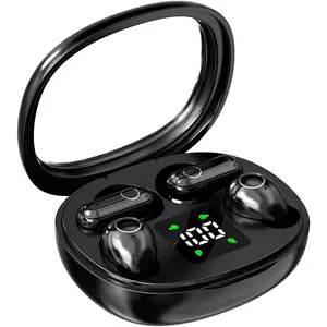 Headset, Size Invisible Earbuds,Sleep and  Earphones Set, 2 Pairs, Mini and Short Handle Design,for Work  Sleeping   (Black)