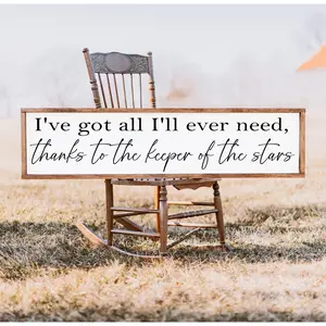 Keeper Of The Stars - 90s Country - Byrd - Home Decor - Wedding Song Signs - Wall Art- - Anniversary Gifts Poster No Frame