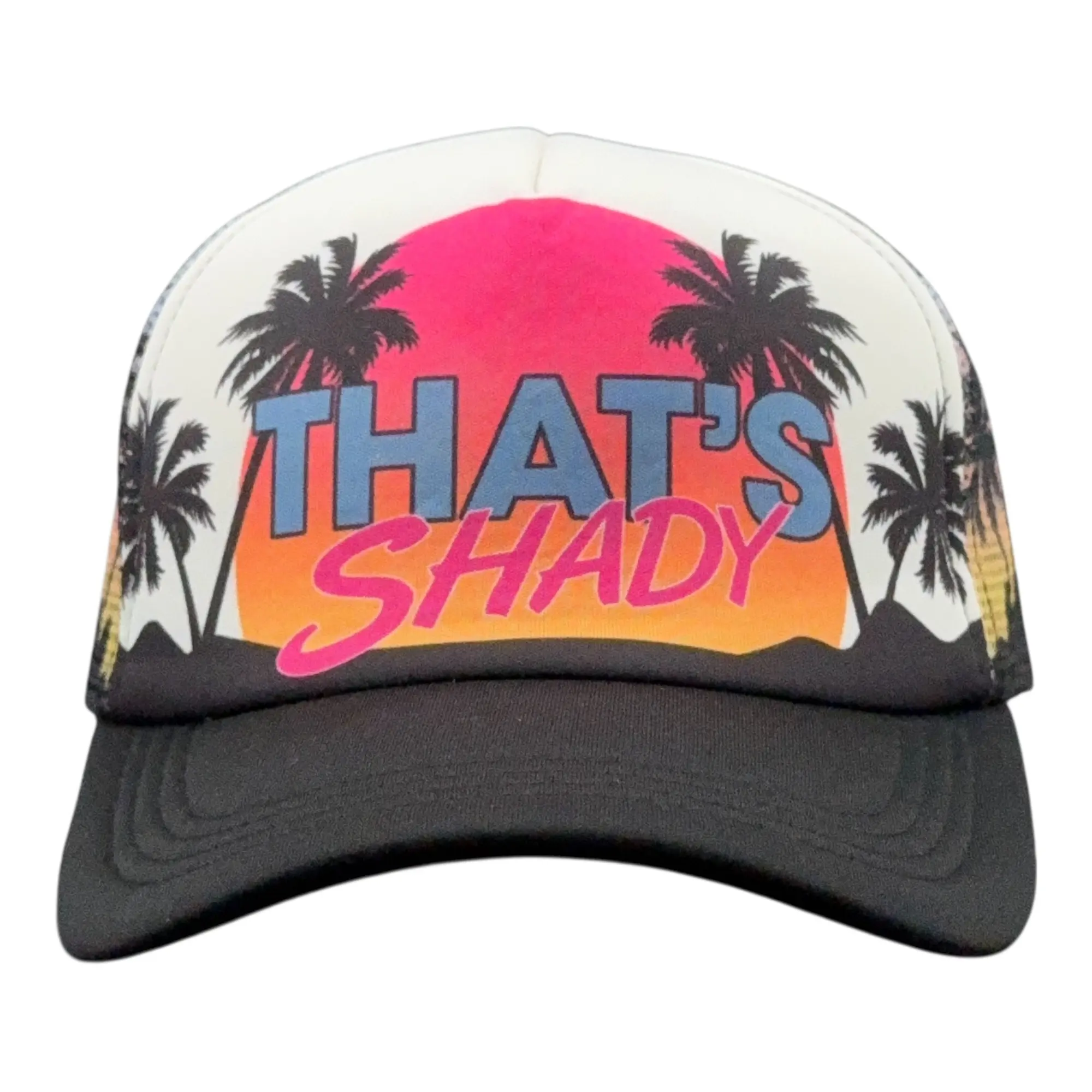 Thats Shady Hat Funny Sarcastic Vacation Graphic Novelty Cap Funny Hats Funny Summer  Novelty Caps for Men Trucker - Standard