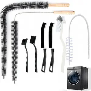 8 Pack Washing Machine Cleaner Brush, Dryer Cleaning Brush, Crevice Cleaning Brush for Bathroom, Shower, Kitchen, Cup,Tile, Tub, Sink-Ideal and Aractical Household Cleaning Tool Set