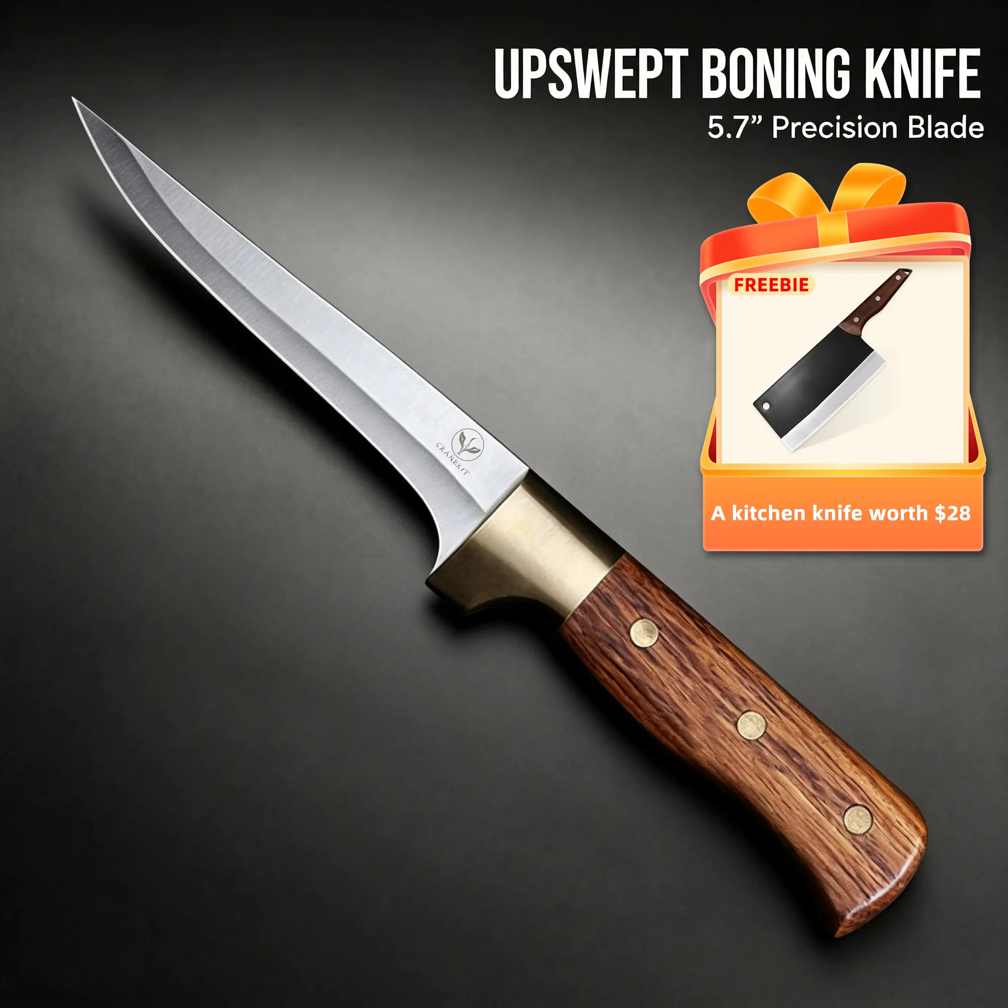 Forging and bone removal knife, beef specific knife, cutting knife，Razor sharp   Steel，kitchen knives for men Kitchen Kitchenware Steel,stainless steel, knives kitchen set