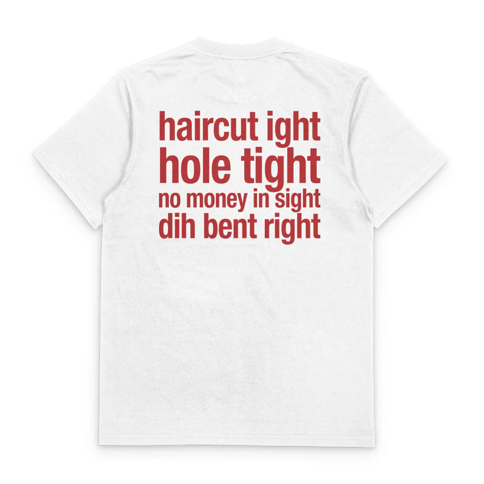 Haircut Ight Hole Tight Funny Comfort Color Graphic Printed Tee Ring-Spun Cotton Soft-Washed T-Shirt Trendy Tops Perfect Gift