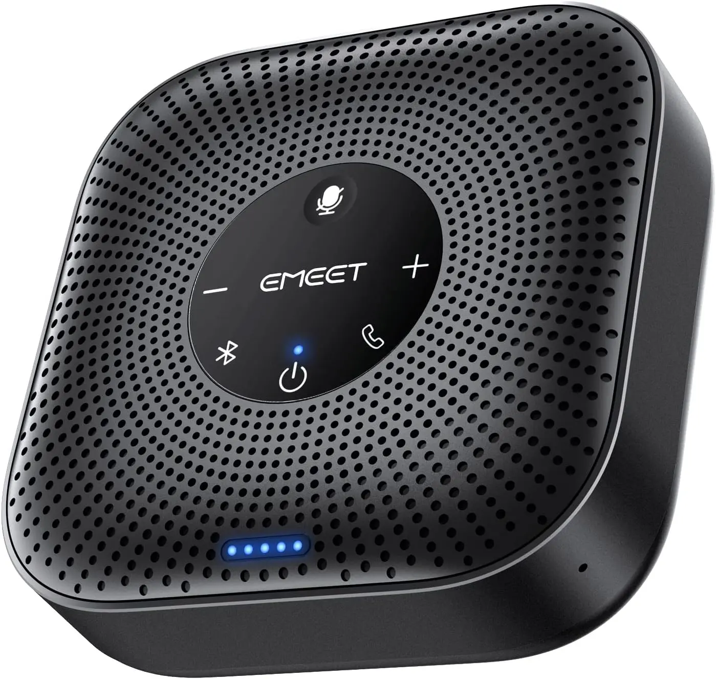 EMEET M0 Plus Conference Speakerphone with 4 Mics 360° Voice Pickup, Noise Reduction, Bluetooth 5.0 USB Speaker for Home Office Meetings, Zoom & Teams