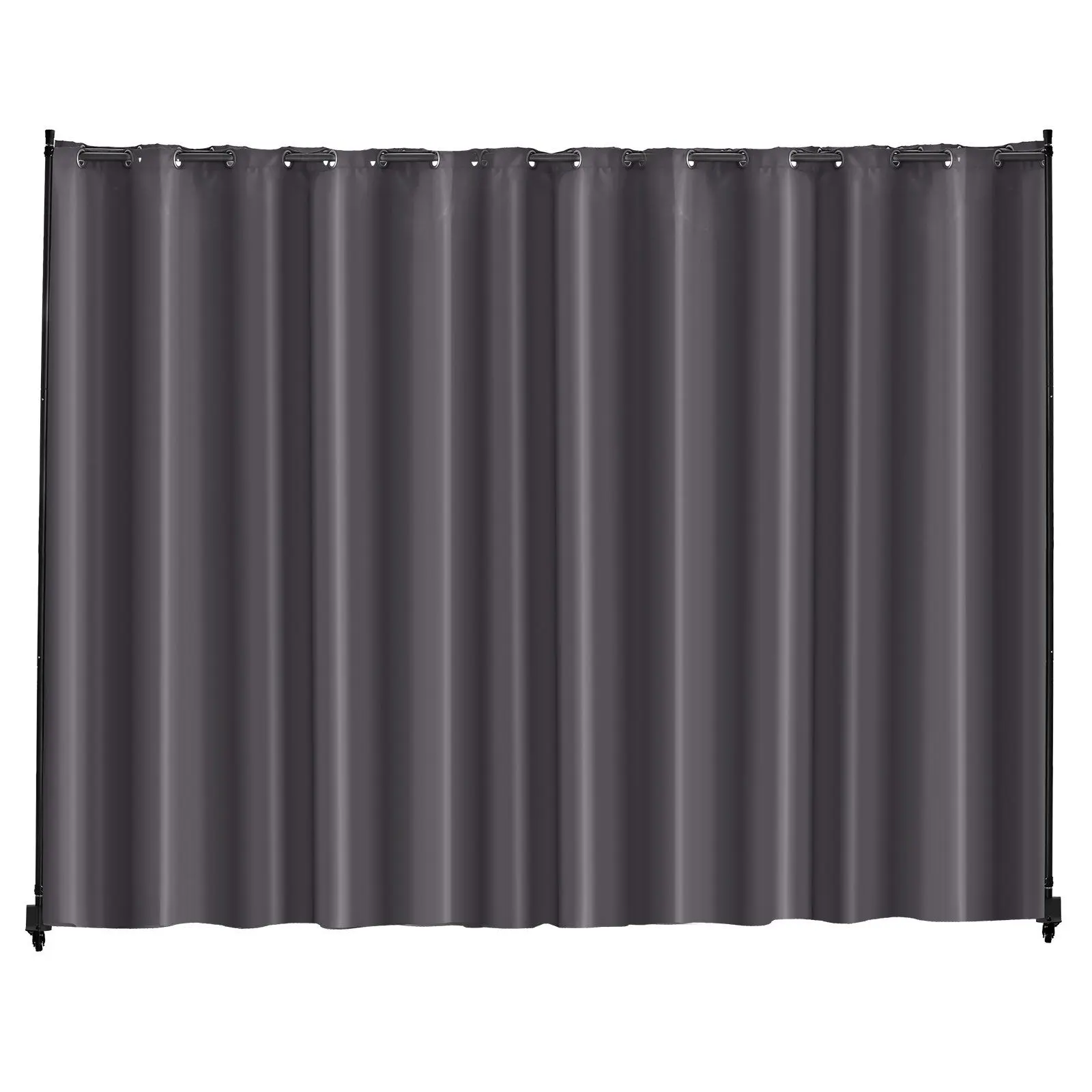VEVOR Room Divider, Portable Panel Room Divider with Wheels Curtain Divider Stand, Freestanding Room Divider Privacy Screen for Office, Bedroom, Dining Room, Study
